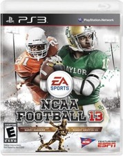 Tarjeta de memoria NCAA 13 2013 Football Real Rosters PS3