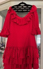 Kleid im Flamenco/Carmen Stil   Größe 36 neuwertig, kurz, 