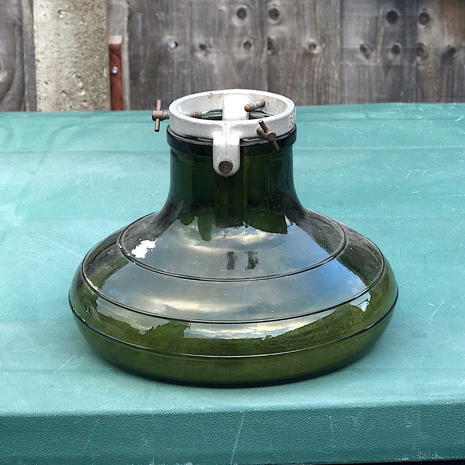 Bulach vintage glass & metal Christmas tree stand made in Switzerland Bulach vintage glass & metal Christmas tree stand made in Switzerland