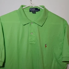 Polo Ralph Lauren Pim Cotton Green Golf Polo Shirt Mens Sz L