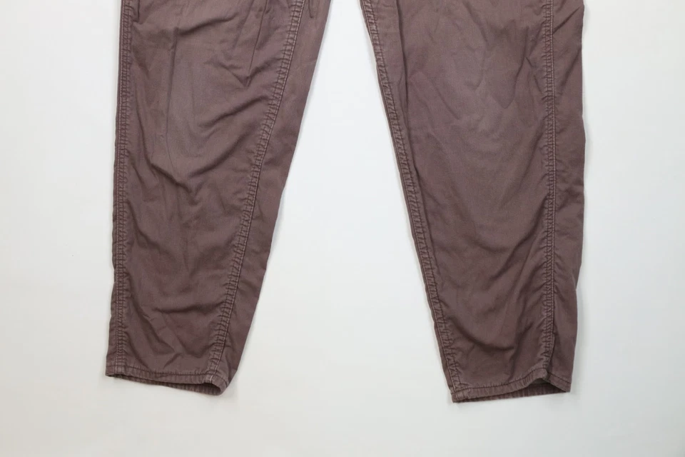 Pantalones chinos Lee vintage años 90 para mujer 16 desgastados plisados pierna cónica púrpura EE. UU. Foto 4 de 4
