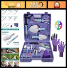 30 PCS Heavy Duty Stainless Steel Garden Tool Set w/ Floral Print, Trowel, Rake,