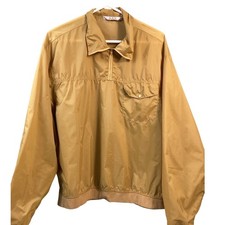 Cortavientos McGregor GLP Let's Play Golf Bronceado Nylon XL Cuarto Cremallera EE. UU.