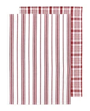 MU Kitchen 100% Cotton Farmhouse Dishtowel, Set of 2, 19 by 28-Inches