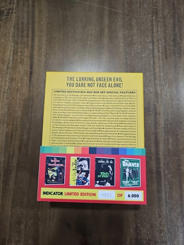 Hammer Vol 4 Faces Of Fear Bluray Box Set Indicator Limited Edition OOP - Image 4 of 4