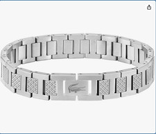 Lacoste Herren Armband Edelstahl Silber Stain...
