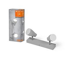 LED Deckenleuchte Wandlampe Spot Pear Grau 2 x 4,3W GU10 420lm warmweiß 2700K