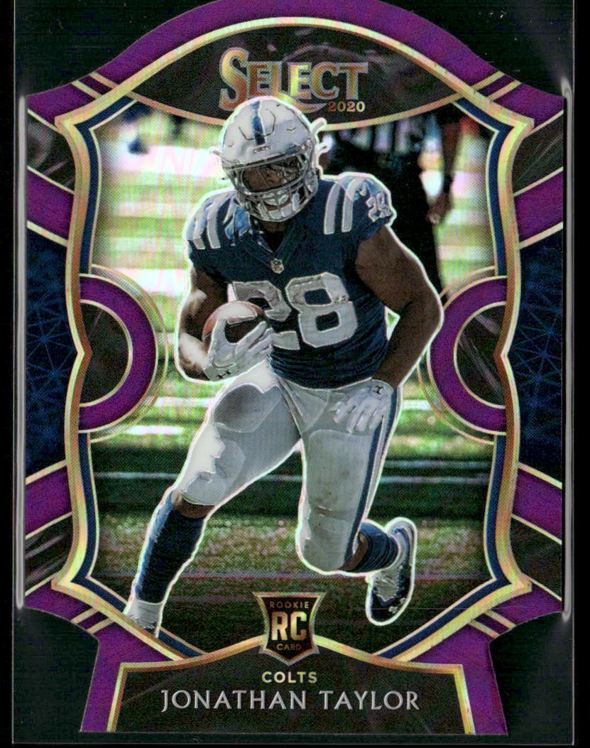 2020 Panini Select #53 Jonathan Taylor Purple Prizm Die Cut