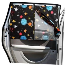 Car Window Shades, 2 Packs Magnetic Car Sun Shades for Baby, 2 Colorful Starry