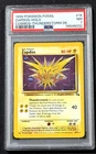 1999 POKEMON FOSSIL ZAPDOS 15/62 HOLO COSMOS THUNDERSTORM DK PSA 7