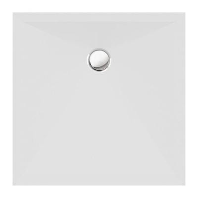 Duschwanne aus Mineralguss, Stoneflat E, 90 x 90, 100 x 100 cm, weiß