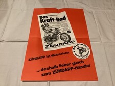 Zündapp Poster KS 125 Sport original deutsch 59x42cm 1976 selten top !