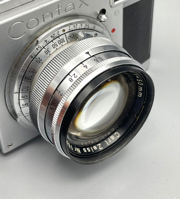 Carl Zeiss Sonnar 50mm f/1.5 Lens for Contax RF, Clean, Sharp, Read