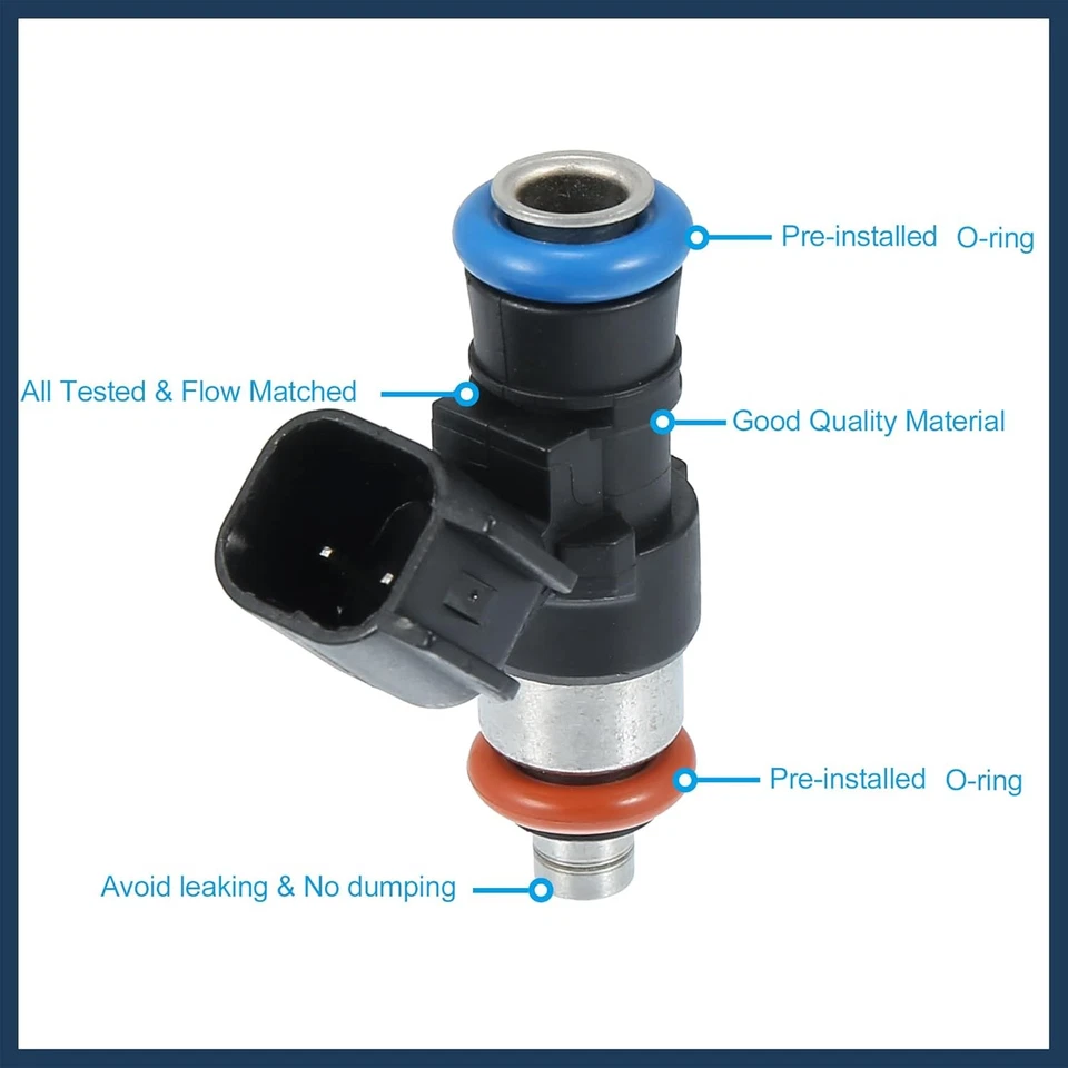 Inyector de Combustible, para Ford Taurus Limited, SEL 3.5L 1.97"x1.38"x0.79", Negro  Foto 3 de 4