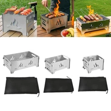 Detachable BBQ Grill Stove Camping Barbecue Stove Multipurpose Foldable