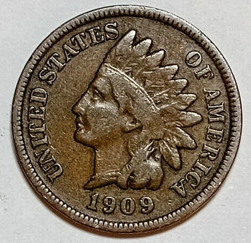 Indian Head Penny Lot of "1" VERY NICE 1909 GOOD OR BETTER°$ FREE SHIPPING $#835