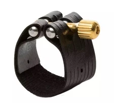 Rovner Dark Baritone Sax Ligature & Cap for Metal Mouthpieces