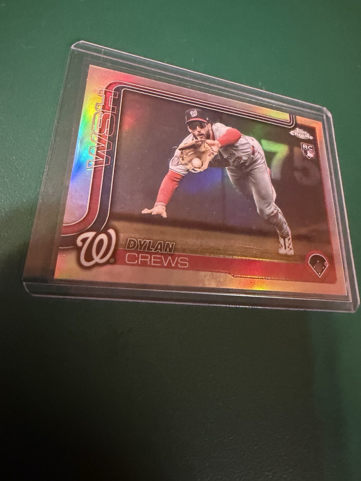 2025 Topps Chrome Update Dylan Crews Image Variation RC SP #USC190 Nationals