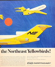 Northeast Airlines Original 1966 Vintage Prin...