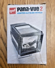 Vintage GAF Pana-Vue 2 Lighted 2x2 Slide Viewer w/ Box