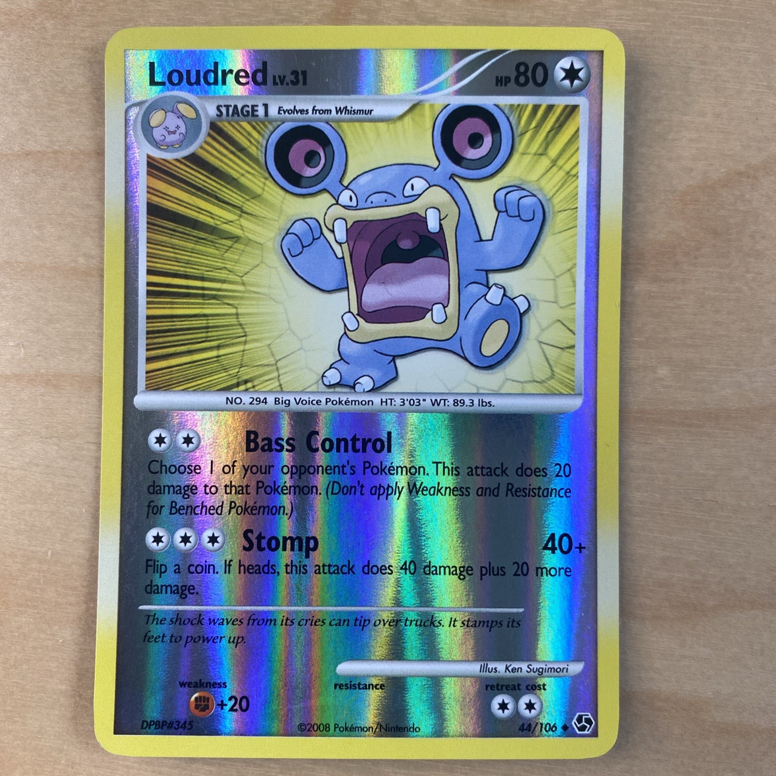 Pokemon - Loudred - 44/106 - Great Encounters - Reverse Holo - Near Mint NM