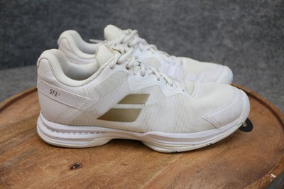 Babolat SFX 3 All Court Women's Size 7 US White Tennis Shoes Wimbledon Edition