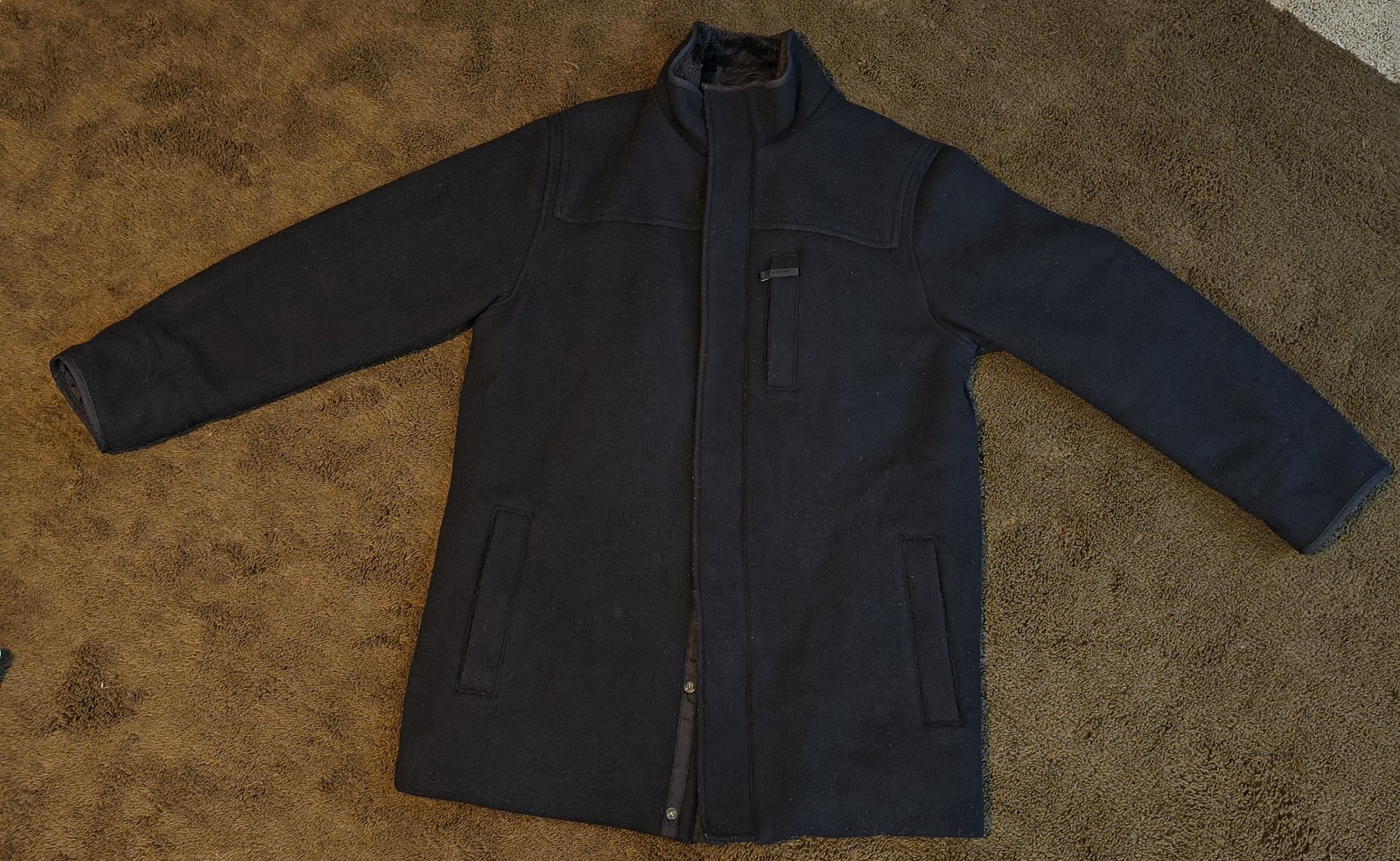 Banana Republic Wool Blend Coat Jacket Size M Black