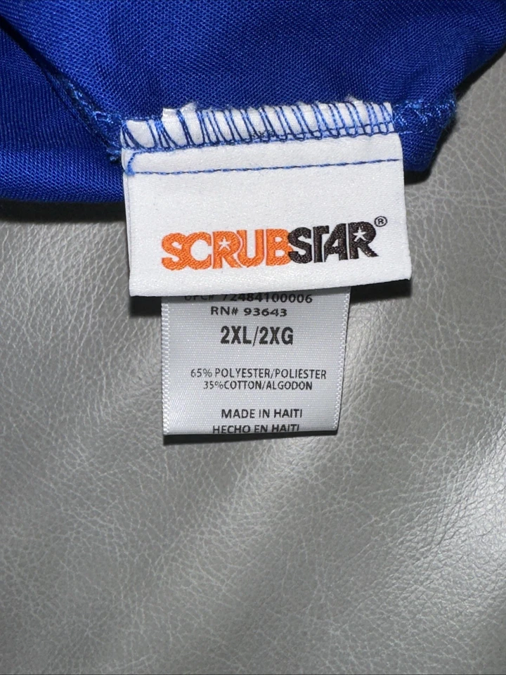 Pantalones Médicos Azul Real 2XL - Fácil Ajuste, Médico, Enfermera, Ropa de Trabajo CNA con Bolsillos Foto 4 de 4