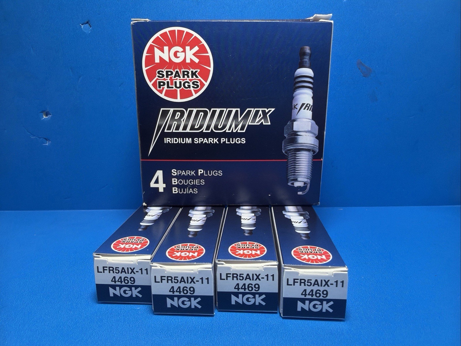 4 Pack NGK Iridium Spark Plugs LFR5AIX-11 4469 fits 2008-2010 Dodge Dakota ST