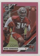 2019 Panini Donruss Optic Rookies Pink Prizm Mike Edwards #136 2s1