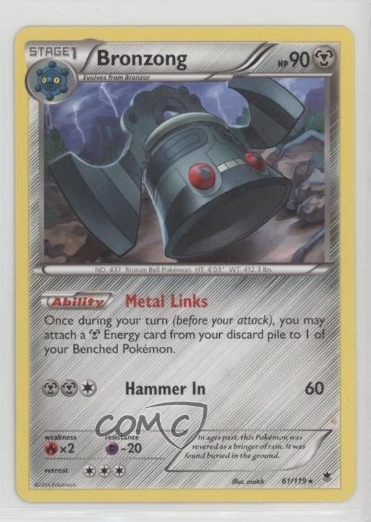 Bronzong Pokemon XY Phantom Forces #61