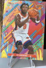 Topps Finest 2025-26 Rare OG Anunoby New York Knicks with Oil spill mixed in SSP