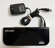 WavLink USB 3.0 Dual 2K Video Universal Docking Station LAN HDMI DVI VGA Monitor