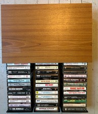 Vintage Lot of 36 Country Music Cassette Tapes in Case 80s 90s