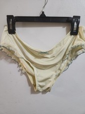 Vtg Victoria's Secret Studded Ruffle Leg Bikini Panties Size Large