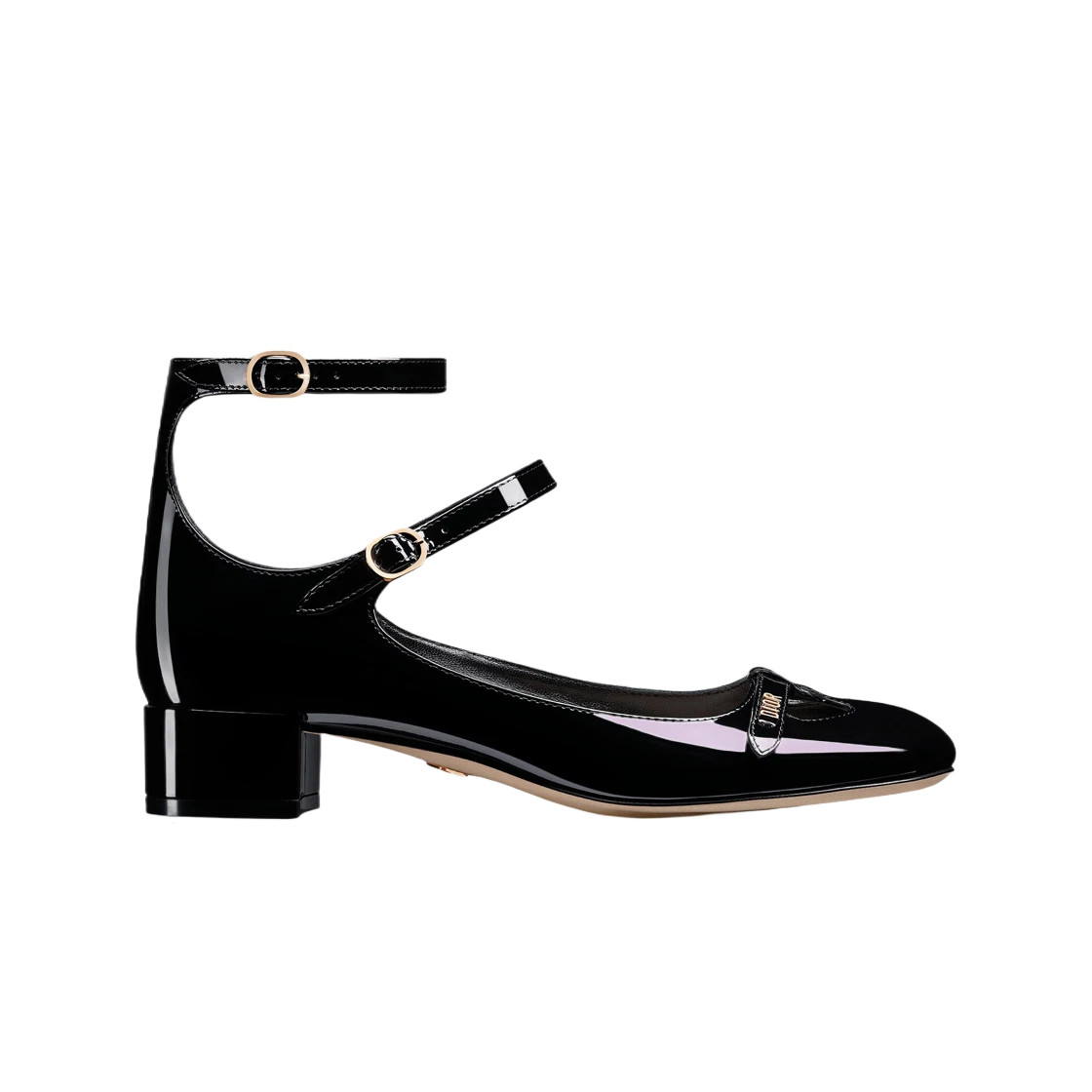 Dior Black Patent Calfskin Aime Dior Pumps (W)
