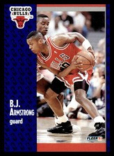 1991-92 Fleer #25 B.J. Armstrong Chicago Bulls