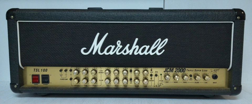 (MA1) Marshall JCM 2000 TSL 100 Triple Super Lead 3-Channel 100W Guitar Amp Head - Image 3 of 4