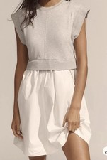 Daily Practice Anthropologie Gorpcore Twofer Babydoll Mini Dress SzL Hipster