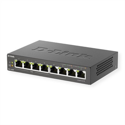D-Link DGS-1008P 8-Port Gigabit PoE+ Unmanaged Desktop Switch