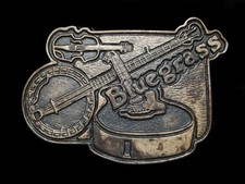 NC09144 VINTAGE 1970s  BLUEGRASS  MUSIC COMMEMORATIVE BELT BUCKLE