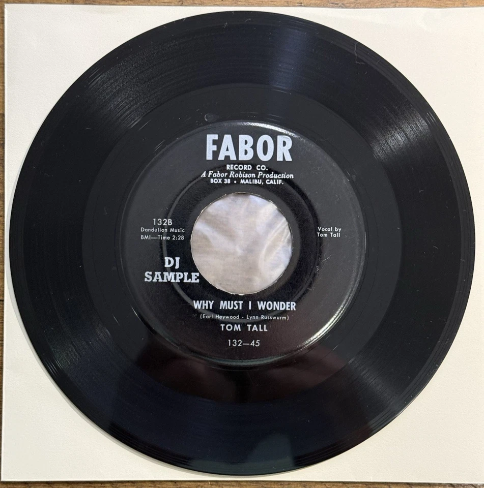 Tom Tall And The Creel Sisters / Hot Rod Is Her Name / Why Must I Wonder 45 RPM - Image 2 of 2