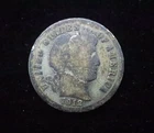 1912 Barber Dime 90% Silver US Coin Liberty Head Circulated