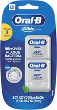 Oral-B Glide Deep Clean Cool Mint Dental Floss, Value 2 Pack