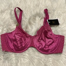 Wacoal 34D Bra Carnevale Pink Back Appeal 855303 Underwire Back Closure NEW 72