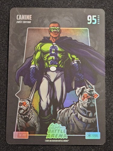 CANINE - BATTLE FOIL - STEEL - KENNETH WALKER III - BATTLE ARENA - #BF-283