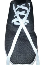 Snow White Flat 8mm 5/16 style Classic Athletic sneaker shoelaces NEW