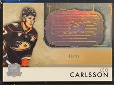 2023-24 UD The Cup #RGCA-V3 Leo Carlsson Rookie Rink Gallery 83/99 ANAHIEM DUCKS
