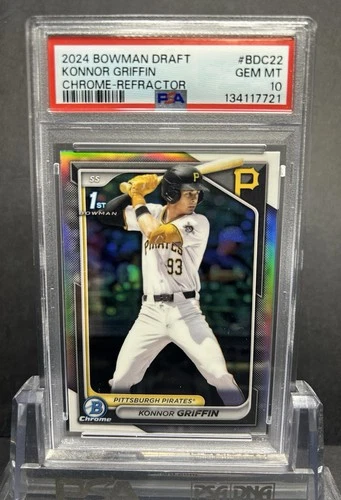 2024 Bowman Draft Chrome #BDC-22 KONNOR GRIFFIN 1st Refractor  PSA 10 GEM MINT