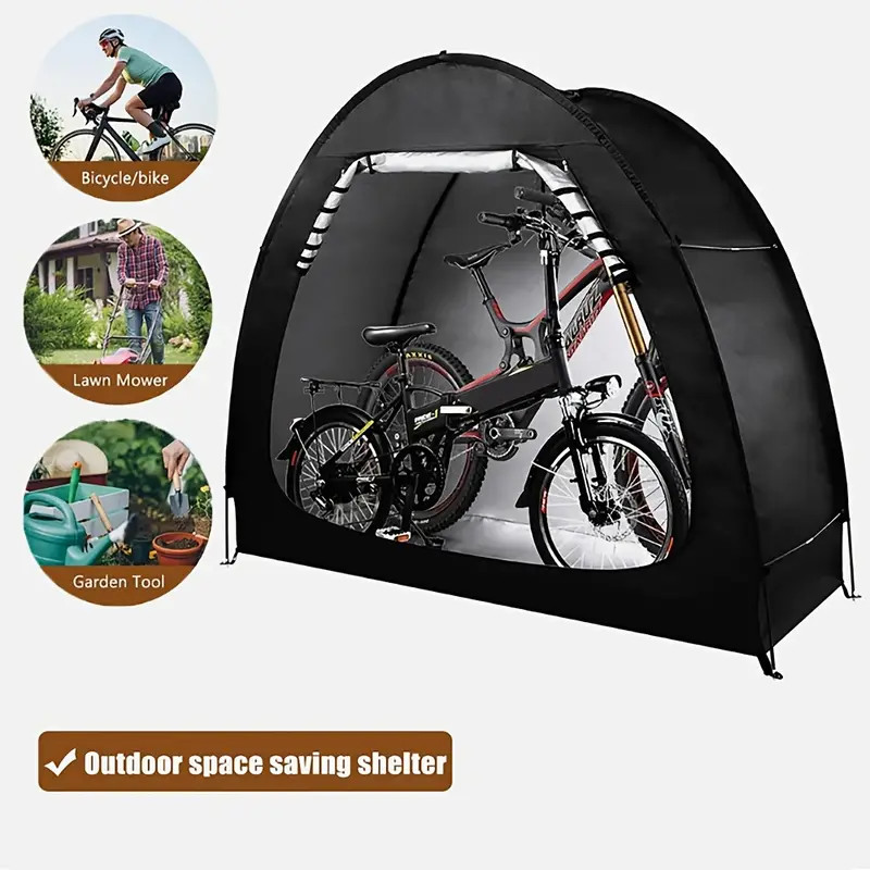 (New) Travel Bike Storage Shed Tent Outdoor Portable Bicycle Storage for 1/2/3/4 Bikes (33.98 USD)